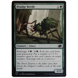 x1 Drudge Beetle J22 MTG M/NM Common Green Creature Insect Jumpstart 2022 TCG - Image 1