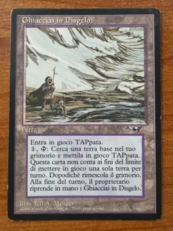 Magic MTG Thawing Glaciers Italian Alliances MP/HP! - Image 1