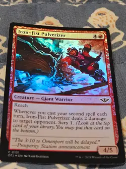 Iron-Fist Pulverizer FOIL Outlaws of Thunder Junction MTG Magic - Image 1