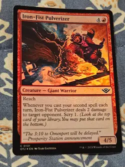 Iron-Fist Pulverizer FOIL Outlaws of Thunder Junction MTG Magic - Image 2