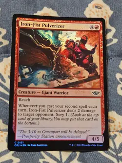 Iron-Fist Pulverizer FOIL Outlaws of Thunder Junction MTG Magic - Image 3