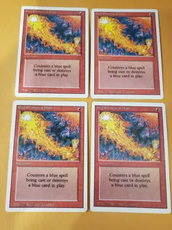Red Elemental Blast x4 MTG Revised Magic The Gathering - Image 1