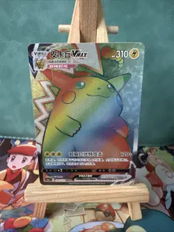 pokemon TCG CCG S-Chinese Pikachu VMAX cs1ac-202/135 HR Sword & Shield RARE card - Image 2