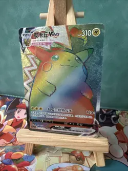 pokemon TCG CCG S-Chinese Pikachu VMAX cs1ac-202/135 HR Sword & Shield RARE card - Image 3