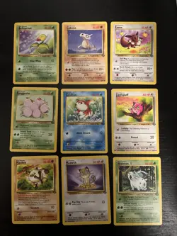 Pokemon TCG Jungle MP Common Character And Trainer Card Lot - Image 1