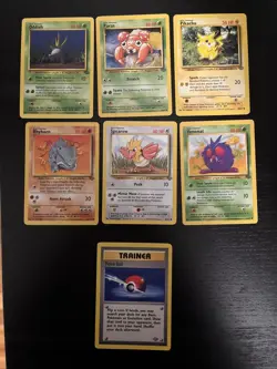 Pokemon TCG Jungle MP Common Character And Trainer Card Lot - Image 3