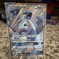 Pokemon Lugia GX Ultra Rare Full Art Holo 207/214 Sm-Lost Thunder Card - Image 1