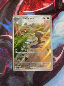 Paldean Wooper 102/094 Phantasmal Flames Illustration Rare Full Art Pokemon Card - Image 1