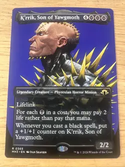 MTG Borderless Modern Horizons 3 MH3 K'rrik, Son of Yawgmoth MINT - Image 1