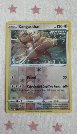 Kangaskhan 204/264 Fusion Strike Reverse Holo Rare Pokemon TCG Card - Image 1