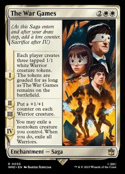 The War Games NM Doctor Who MTG Magic The Gathering White English Card - Image 1