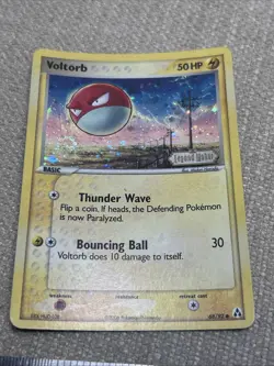 Pokemon TCG Card Game Voltorb 68/92 Legends Maker Reverse Holo - Image 1