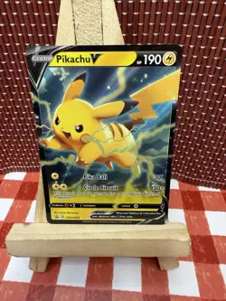 Pikachu V SWSH063 Black Star Promo Ultra Rare Pokemon Card Mint - Image 1