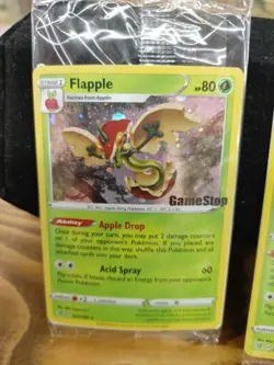 1~Pokemon Flapple Gamestop Promo Card 022/192 Exclusive Holo 2021 Sealed NEW Tcg - Image 3