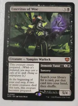 MTG Emeritus of Woe, NM-Mint, English Secrets of Strixhaven - Image 1