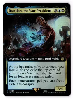 Rassilon, the War President (Extended Art) 434 UB: Doctor Who Foil NM - Image 1