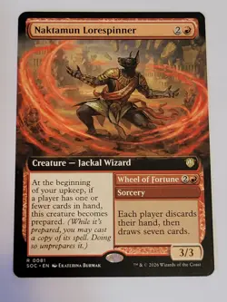 Naktamun Lorespinner -Extended Art- SECRETS OF STRIXHAVEN SOS SOC 81 mtg NM/M - Image 1