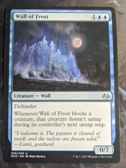 MTG Wall of Frost Modern Masters 2017 56/249 Regular Uncommon Near Mint NM MM3 - Image 1