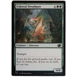 x1 Colossal Dreadmaw J22 MTG M/NM Common Green Creaature Dinosaur Jumpstart 2022 - Image 1