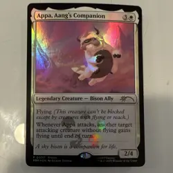Avatar Appa, Aang's Companion MTG Promo Foil #0002 White 2/4 (PRM) - Image 1