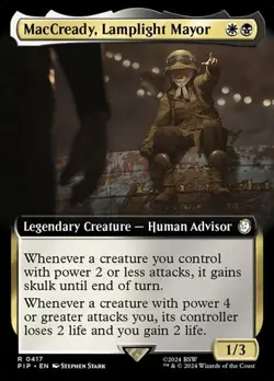 MacCready, Lamplight Mayor - Extended Art PIP NM MTG - Image 1