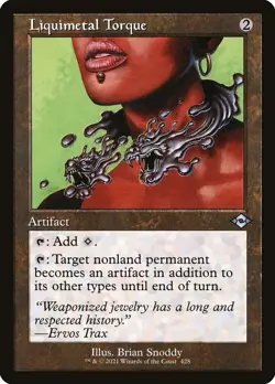 MTG - Liquimetal Torque (Retro) - The Brothers' War Commander - X1 - (LP) - Image 1