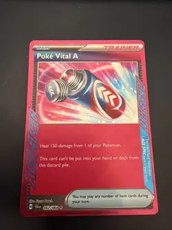 Pokemon Poke Vital a 062/064 SV Shrouded Fable Holo Ace Spec Rare Card NM - Image 1