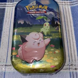 ASCENDED HEROES MINI TIN CLEFAIRY/CHIKORITA ART NEW POKEMON TCG (FREE-SHIPPING) - Image 1
