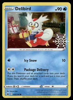 Delibird 032/198 Holo Promo Miscellaneous Cards & Products Pokemon Holo NM - Image 1