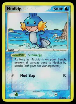 Pokemon Card Crystal Guardians Mudkip 57/100 Common - Image 1