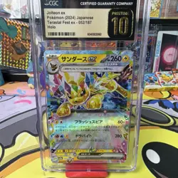 CGC Pristine 10 2024 Jolteon ex Sv8a Terastal Fest ex 052/187 Holo DR - Image 1