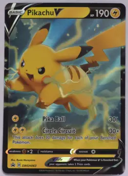Pikachu V - SWSH063 - Black Star Promo - Ultra Rare - Pokemon TCG - NM/M - Image 1
