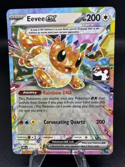 Pokemon TCG Eevee ex 075/131 Play! Prize Pack Series Card Stamped NM - Image 1