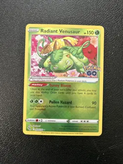 Radiant Venusaur 004/078 Pokemon Go Holo - Image 1