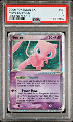 SWIRL PSA 1 2006 Pokemon EX Legend Maker Mew EX Holo Foil 88/92 Original Vintage - Image 1