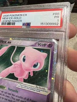 SWIRL PSA 1 2006 Pokemon EX Legend Maker Mew EX Holo Foil 88/92 Original Vintage - Image 3