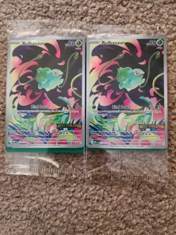Pokemon TCG Bulbasaur Mega Evolution Stamped Card Sealed Mint - Image 1