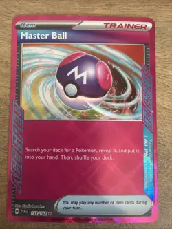 MASTER BALL 153/162 ACE SPEC RARE TEMPORAL FORCES POKEMON NEAR MINT - Image 1