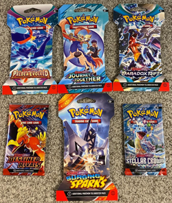 Pokemon Booster Packs - Mixed New/Sealed Lot of 6- U Get What is Pictured - Image 1