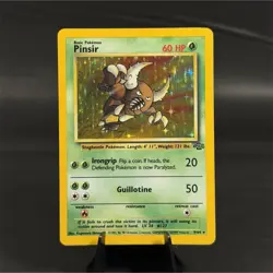1999 Pokemon TCG Pinsir - Jungle (9/64) Holo Rare Unlimited EN - Image 1