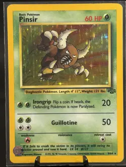 1999 Pokemon TCG Pinsir - Jungle (9/64) Holo Rare Unlimited EN - Image 2