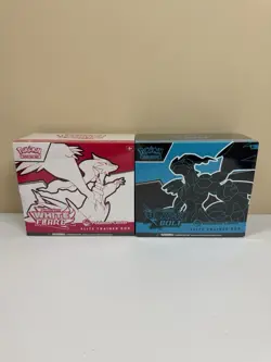 Black Bolt and White Flare POKEMON CENTER ETB Elite Trainer Box SEALED SET - Image 1
