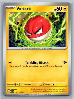 Voltorb 100/165 Scarlet & Violet 151 Common Pokemon TCG 2023 - Image 1