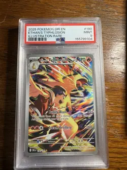 The Pokemon Company 2025 Pokemon TCG Ethan's Typhlosion 190/182 PSA 9 EN IR - Image 1