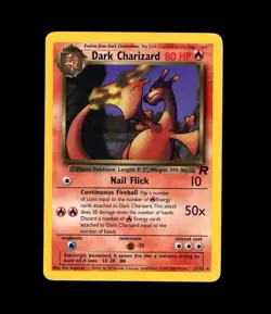 2000 Pokemon TEAM ROCKET DARK CHARIZARD 21/82 RARE! MP + - Image 1