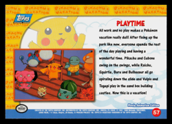 NM - Topps Pokemon Playtime #57 The First Movie (Blue Logo) - Image 2