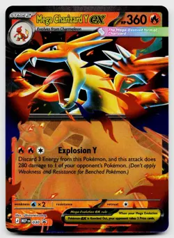 Mega Charizard Y ex 030 Holo Promo ME: Mega Evolution Promo Pokemon Near Mint - Image 1