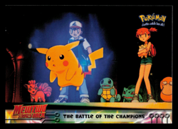 NM - Topps Pokemon The Battle of the Champions #25 The First Movie (Blue Logo) - Image 1