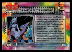 NM - Topps Pokemon The Battle of the Champions #25 The First Movie (Blue Logo) - Image 2