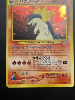 Typhlosion No. 157 Neo Genesis Premium File Japanese Pokemon SWIRL - Image 3
